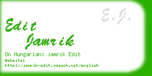 edit jamrik business card